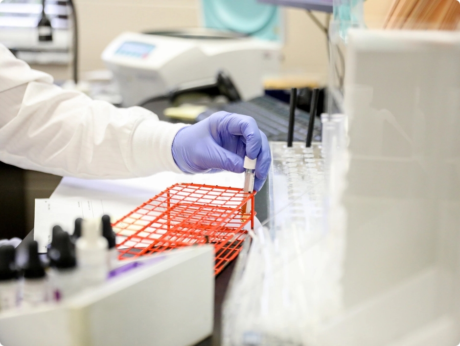 lab-photo-vile Lab testing and research